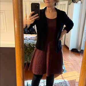 Madison Jules Black knit Jacket with cuffs and lovely seaming